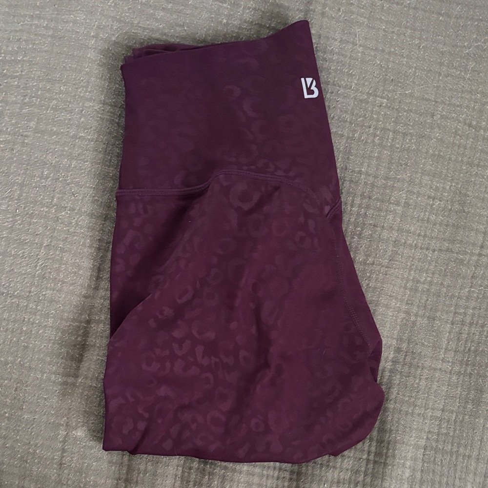 Buff Bunny Purple Leopard Print Leggings